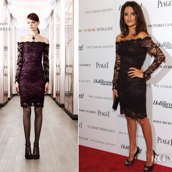 Emilio Pucci one shoulder black lace dress sz 40 / 6 - Picture 16 of 16